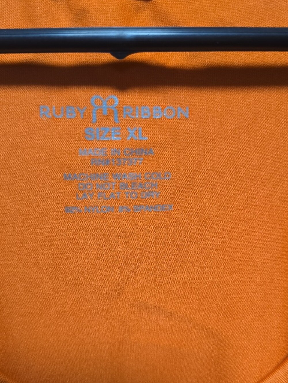 Ruby Ribbon Bright Orange Laser-Cut Racerback Tank - Picture 2 of 3